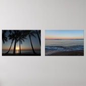 Beach Sunrise Wall Art – Set of Ocean Prints (Vorderseite)