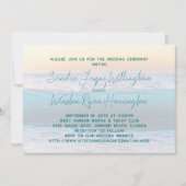 Beach Sunrise Wedding Template Einladung (Vorderseite)