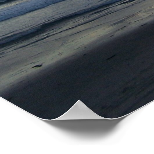 Beach Sunset 2 Peter 3:9 Print Poster (Ecke)