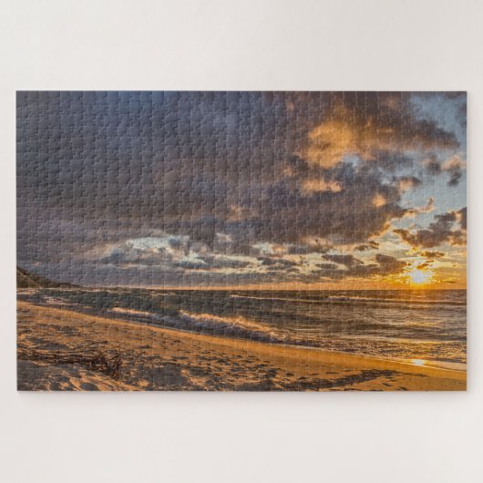 Beach Sunset am Lake Michigan Puzzle (Horizontal)