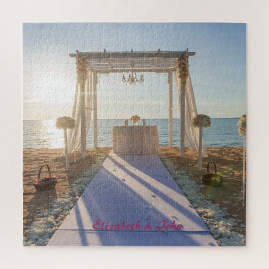 Beach Sunset Arbor Blume Puzzle (Vertikal)