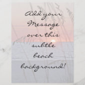 Beach Sunset Background Flyer (Vorne)