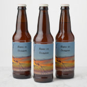 Beach Sunset Beer Label Bierflaschenetikett (Flaschen)