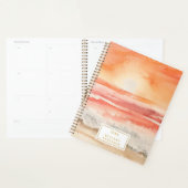 Beach Sunset Boho Watercolor Planer (Anzeige)