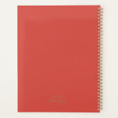 Beach Sunset Boho Watercolor Planer (Rückseite)