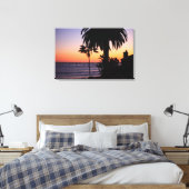 Beach Sunset Canvas Print Leinwanddruck (Insitu (Schlafzimmer))