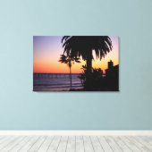 Beach Sunset Canvas Print Leinwanddruck (Insitu (Holzboden))