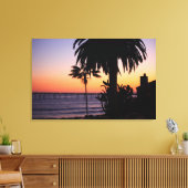Beach Sunset Canvas Print Leinwanddruck (Insitu (Wohnzimmer))