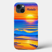 Beach Sunset Case-Mate iPhone Hülle (Rückseite)