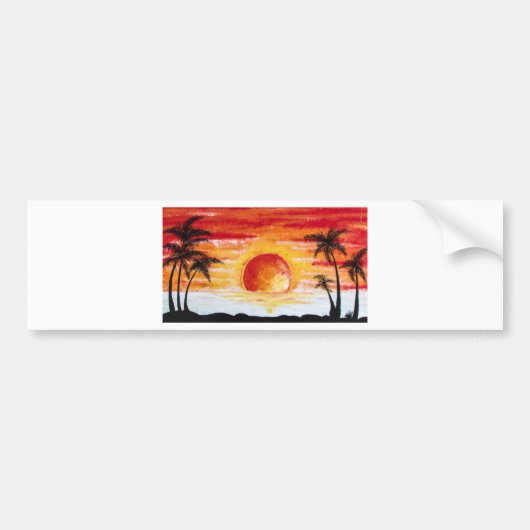 Beach Sunset Custom Personalize DIY Project Zuhaus Autoaufkleber (Vorne)