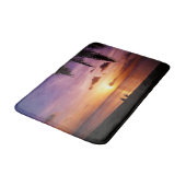 Beach Sunset Custom Personalize DIY Project Zuhaus Badematte (Schrägansicht)