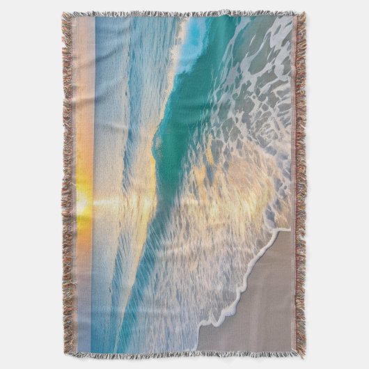 Beach Sunset Decke (Vorderseite Vertikal)