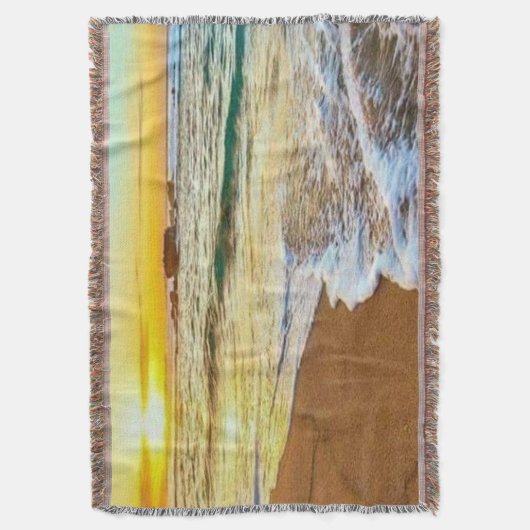 Beach Sunset Decke (Vorderseite Vertikal)