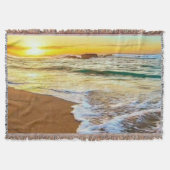 Beach Sunset Decke (Vorderseite)