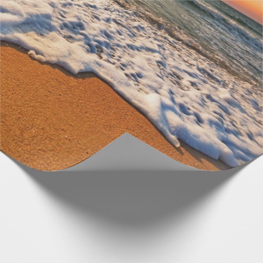 Beach Sunset Decoupage Geschenkpapier (Ecke)