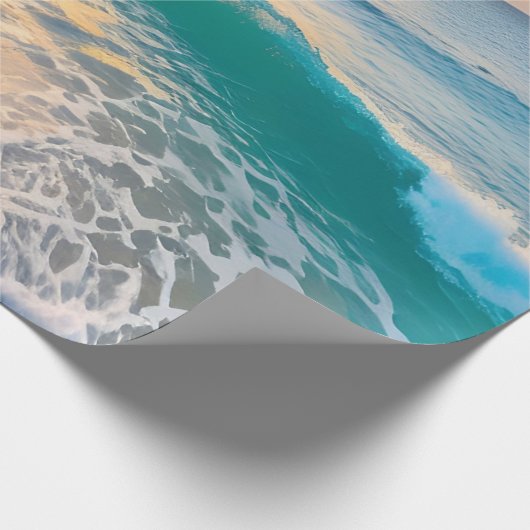 Beach Sunset Decoupage Geschenkpapier (Ecke)