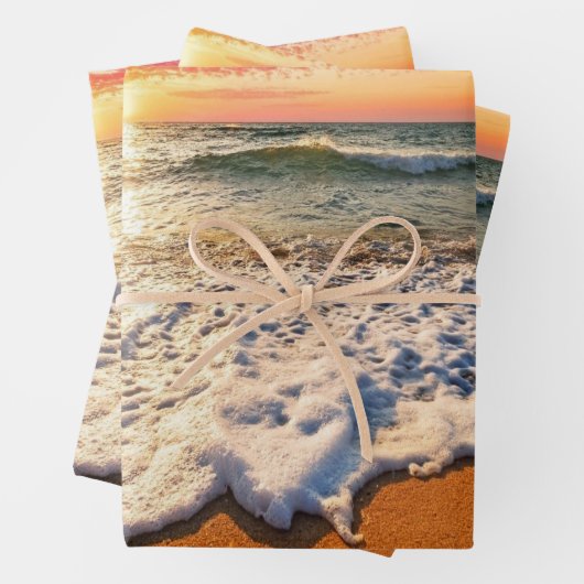 Beach Sunset Decoupage Geschenkpapier Set (Beispiel)