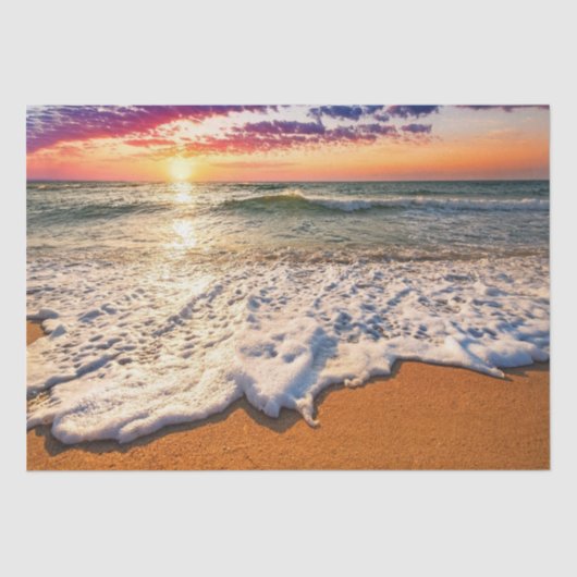 Beach Sunset Decoupage Seidenpapier (Vorderseite)