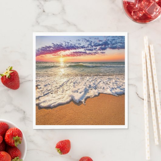 Beach Sunset Decoupage Serviette (Beispiel)