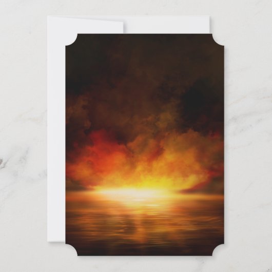 Beach Sunset|Feiern zum Foto des Lebens Einladung (Rückseite)