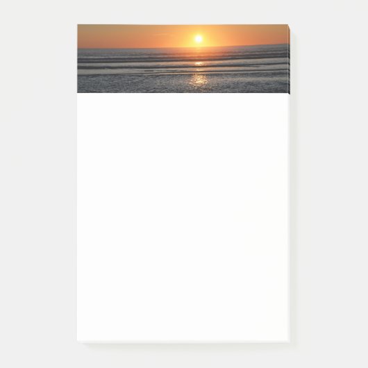 Beach Sunset Foto Stationery 4x6 Nachhinweise Post-it Klebezettel (Vorderseite)