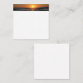 Beach Sunset Foto Stationery Flat Mitteilungskarte (Vorne/Hinten)