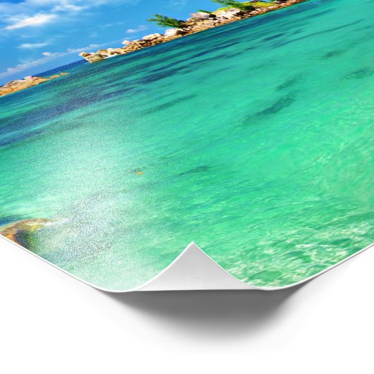 Beach Sunset Fotodruck (Ecke)