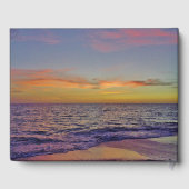 Beach Sunset Gästebuch (Rückseite)