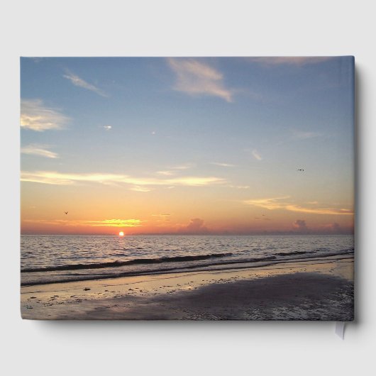 Beach Sunset Gästebuch (Rückseite)