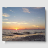 Beach Sunset Gästebuch (Vorderseite)