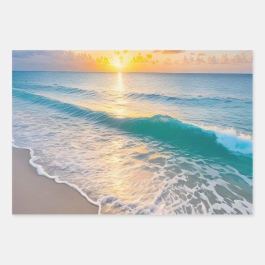 Beach Sunset Geschenkpapier Set (Vorderseite 2)