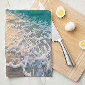Beach Sunset Geschirrtuch (Viertel Falte)