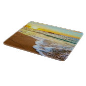 Beach Sunset Glass Schneidebrett (Ecke)