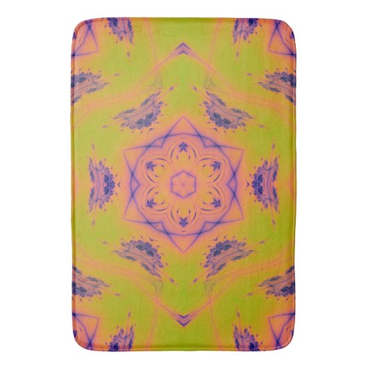 Beach Sunset Gradient Contrast Mandela Badematte (Vorderseite Vertikal)