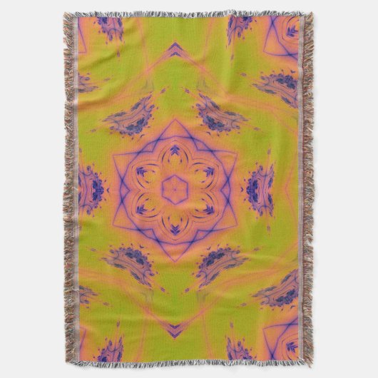 Beach Sunset Gradient Contrast Mandela Decke (Vorderseite Vertikal)