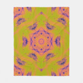 Beach Sunset Gradient Contrast Mandela Fleecedecke (Vorderseite)