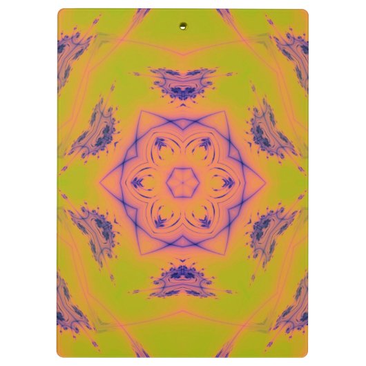 Beach Sunset Gradient Contrast Mandela Klemmbrett (Rückseite)