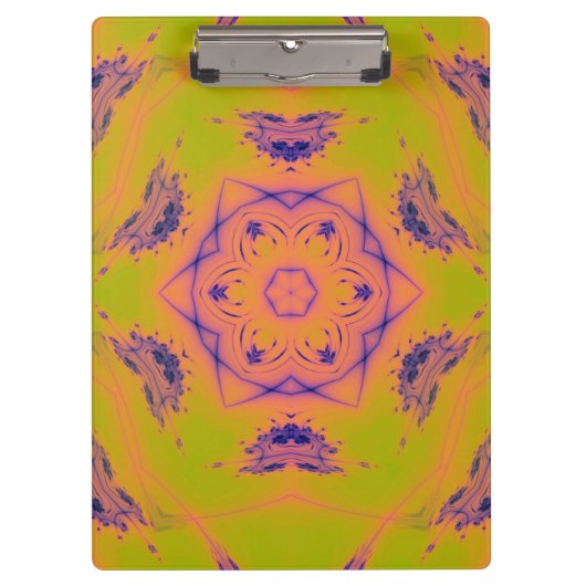 Beach Sunset Gradient Contrast Mandela Klemmbrett (Vorderseite)