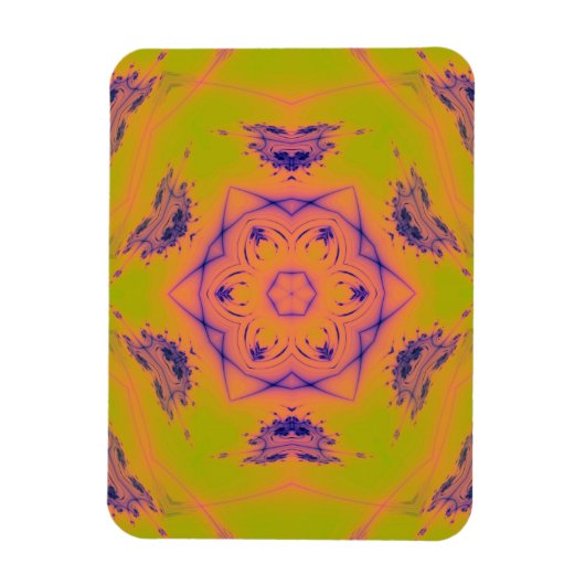 Beach Sunset Gradient Contrast Mandela Magnet (Vertikal)