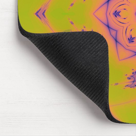 Beach Sunset Gradient Contrast Mandela Mousepad (Ecke)