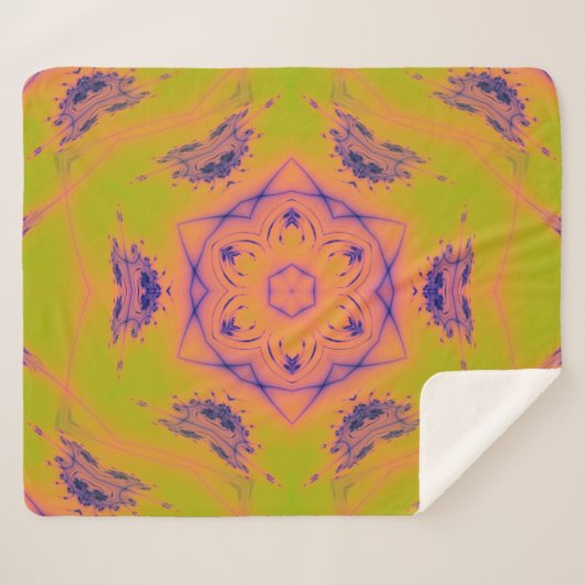 Beach Sunset Gradient Contrast Mandela Sherpadecke (Vorderseite (Horizontal))