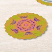 Beach Sunset Gradient Contrast Mandela Untersetzer (angewinkelt)