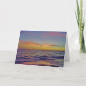 Beach Sunset Grußkarte Karte (Vorderseite)