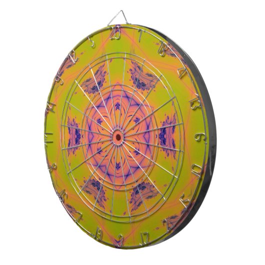 Beach Sunset High Contrast Mandela Dartscheibe (Vorderseite rechts)