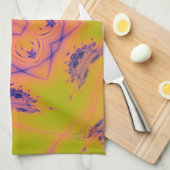 Beach Sunset High Contrast Mandela Geschirrtuch (Viertel Falte)