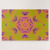 Beach Sunset High Contrast Mandela Puzzle (Horizontal)