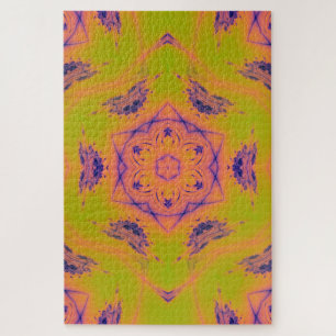 Beach Sunset High Contrast Mandela Puzzle