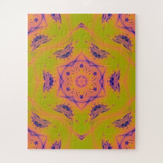 Beach Sunset High Contrast Mandela Puzzle (Vertikal)