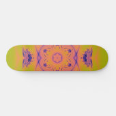 Beach Sunset High Contrast Mandela Skateboard (Horizontal)