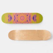 Beach Sunset High Contrast Mandela Skateboard (Horizontal)